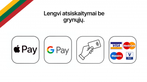 atsiskaitymas kortele